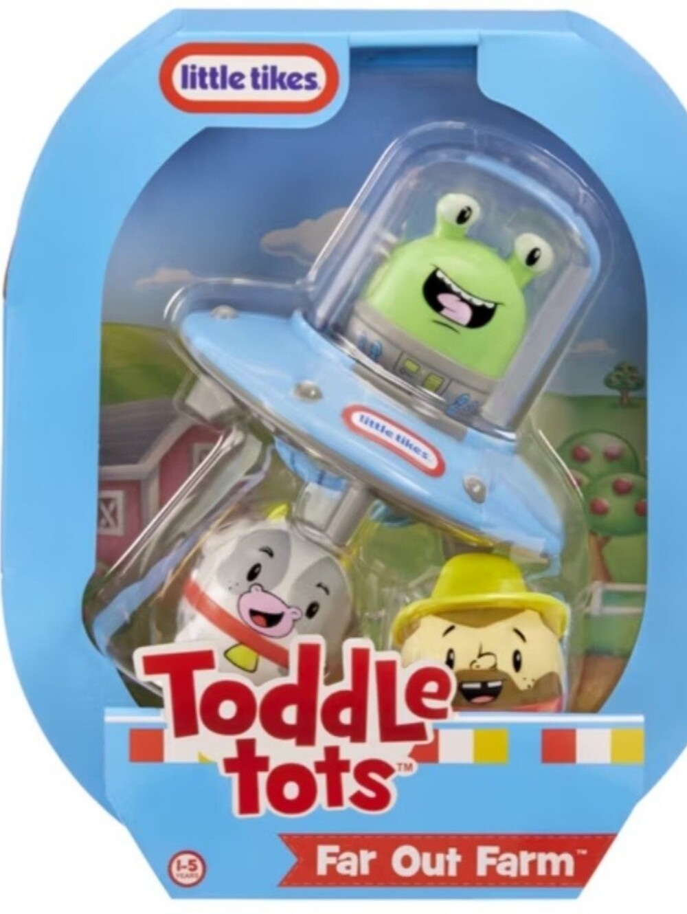Little Tikes Toddle Tots Far Out Farm Blue UFO Playset with Green Alien